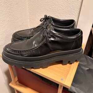 Men's Clarks Black Leather Shoes